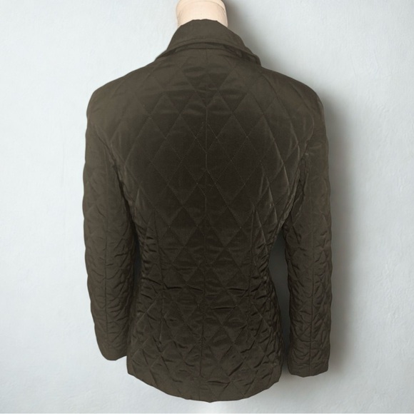 Vintage Esprit Quilted Coat Jacket Women Small Black - Picture 2 of 7